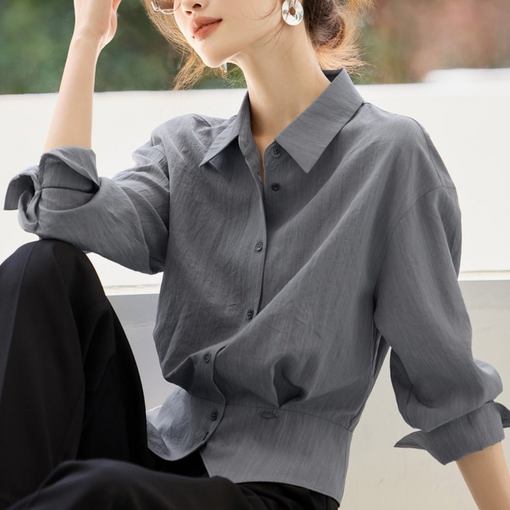 ウエストシェイプブラウス|オフィスカジュアル レディース 通販【ミレジェネ】