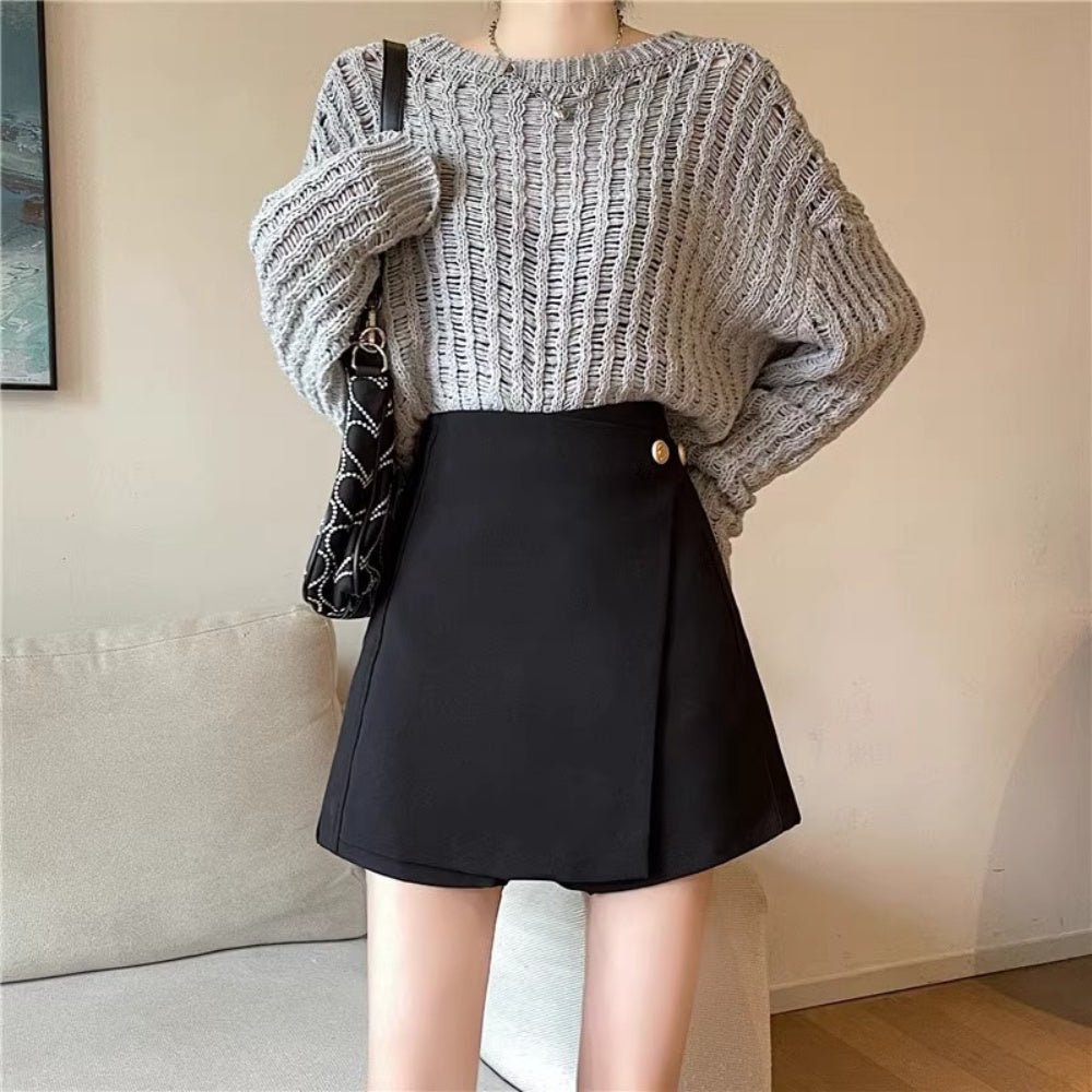 ラップフロントショートパンツ|オフィスカジュアル レディース 通販【ミレジェネ】