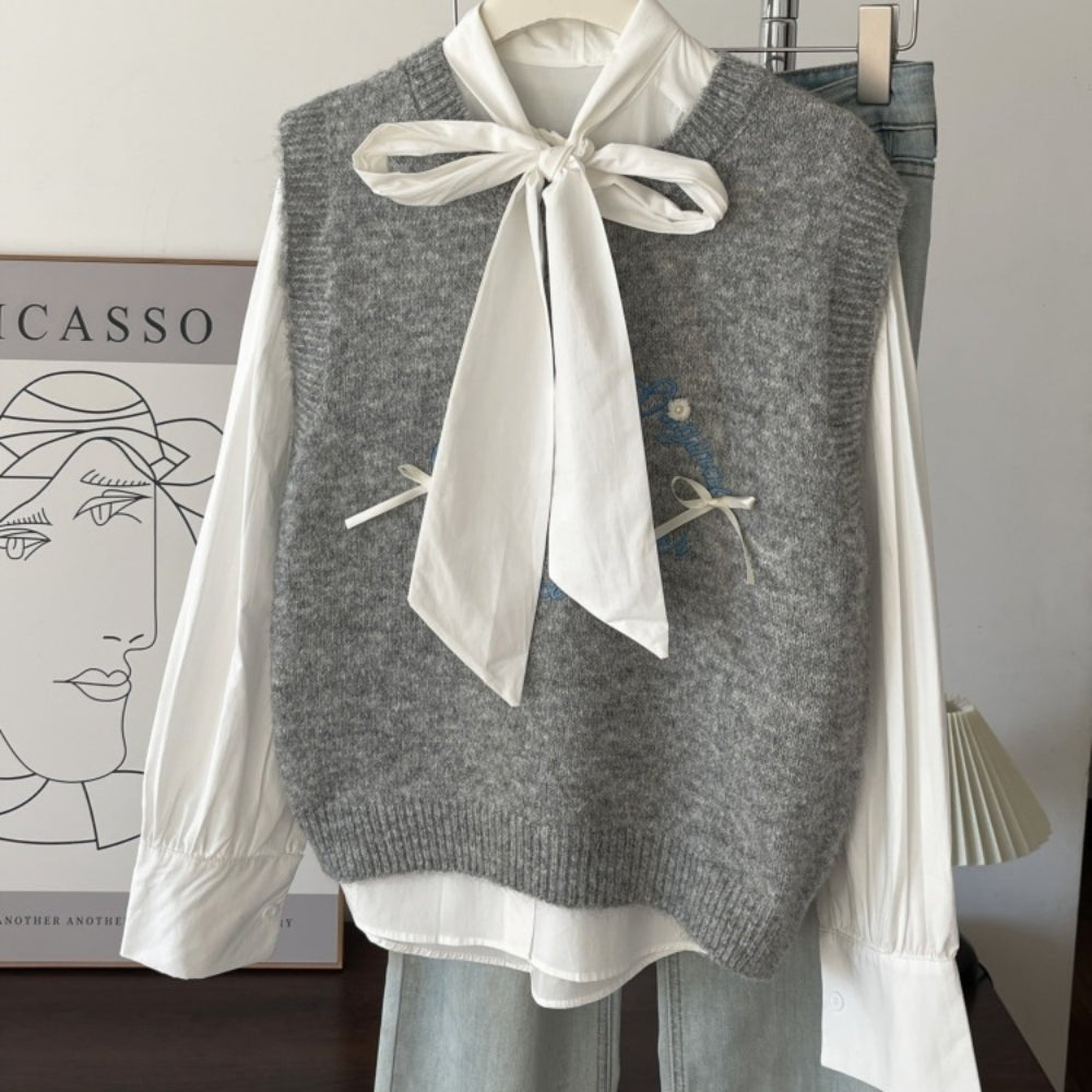 ビッグリボンボウタイブラウス|オフィスカジュアル レディース 通販【ミレジェネ】