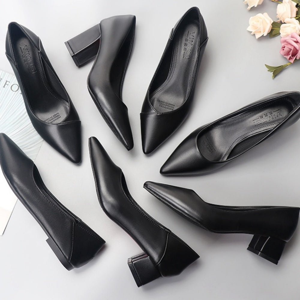 太ヒールベーシックパンプス|オフィスカジュアル レディース 通販 Millennial Generation【ミレジェネ】