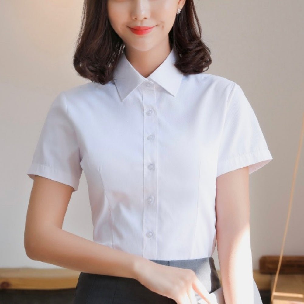 オフィスカジュアル 夏 綿ソフト半袖トップス ミレジェネ