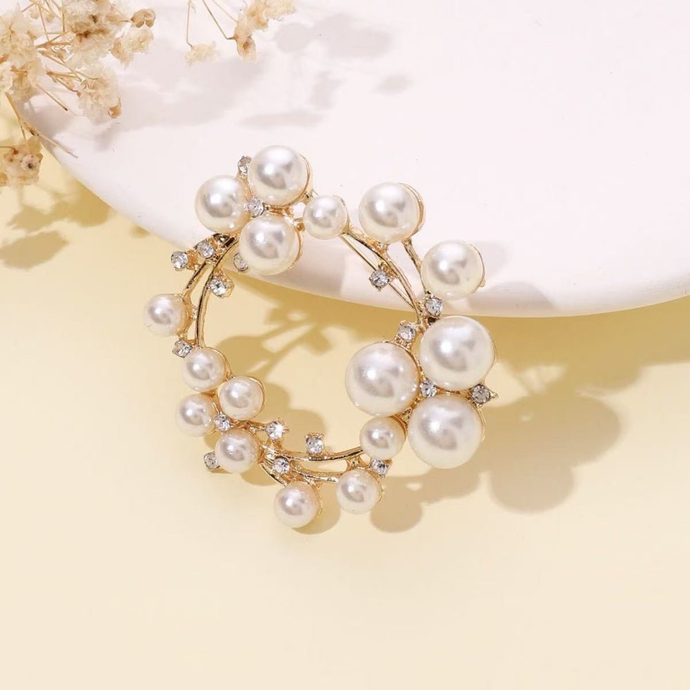 パールリースブローチ|オフィスカジュアル レディース 通販【ミレジェネ】