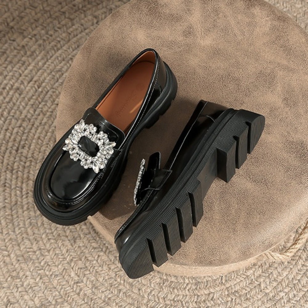 ビジューバックルローファー|オフィスカジュアル レディース 通販【ミレジェネ】