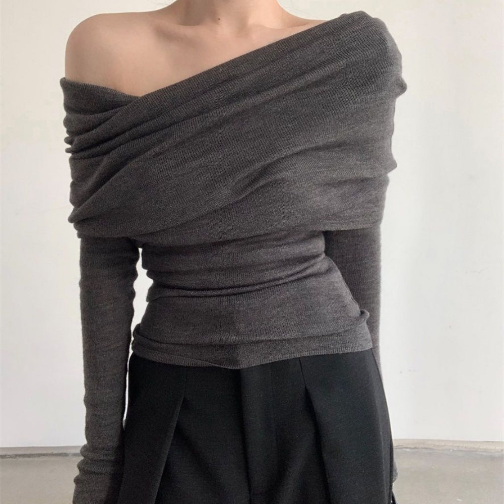 オフショルニット|オフィスカジュアル レディース 通販【ミレジェネ】