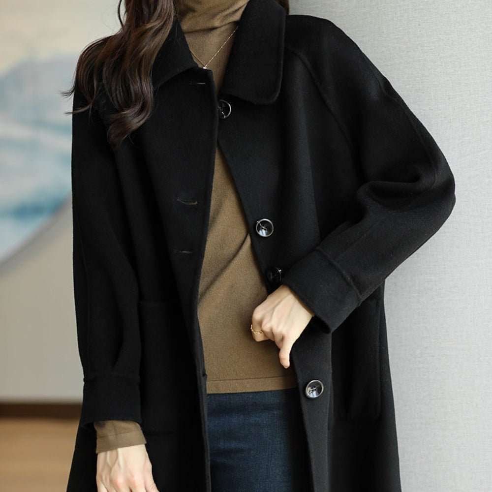 デザイン配置ボタンステンカラーコート|オフィスカジュアル レディース 通販【ミレジェネ】