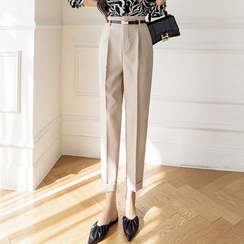 ハイウエストスラックスパンツ|オフィスカジュアル レディース 通販【ミレジェネ】