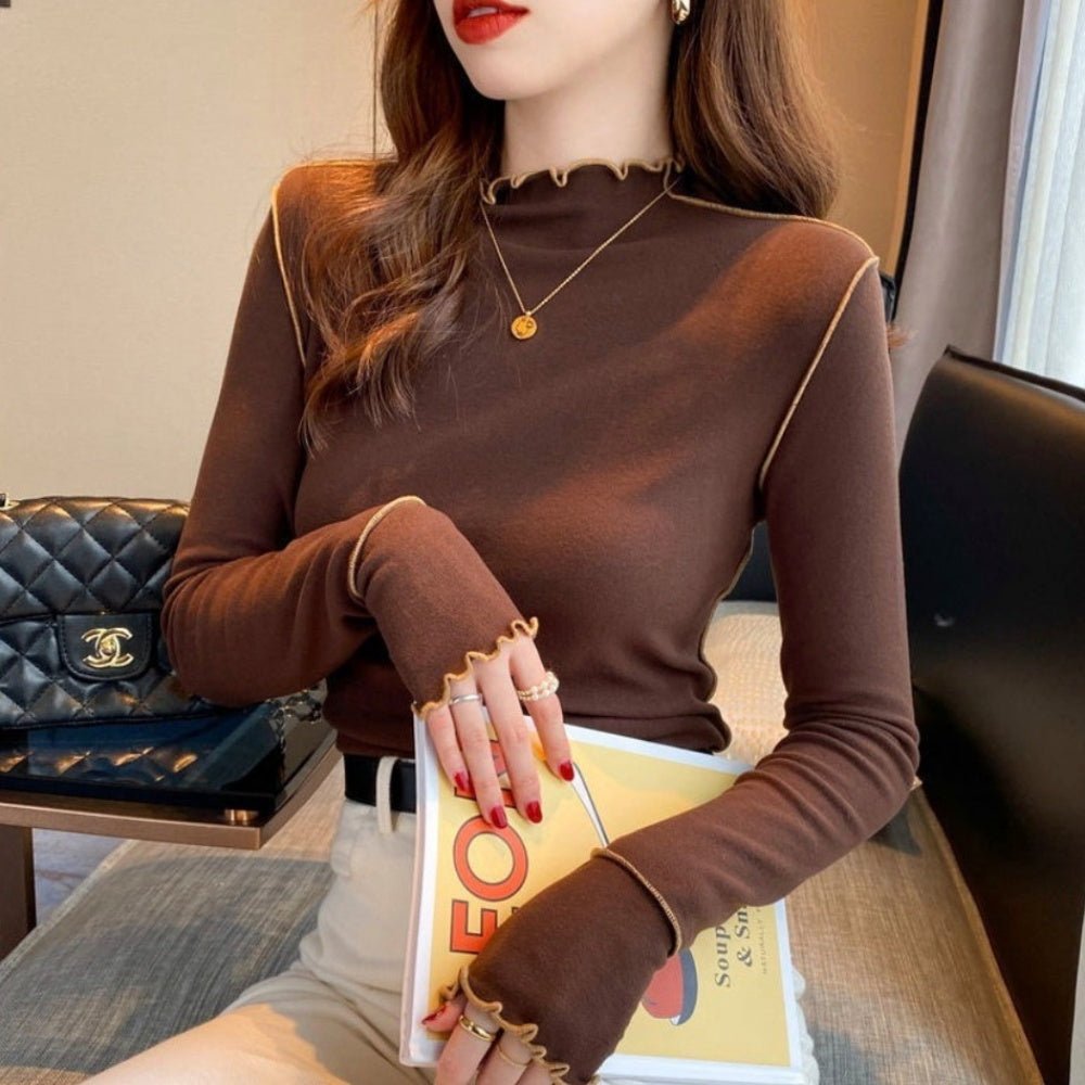 配色メロートップス|オフィスカジュアル レディース 通販【ミレジェネ】