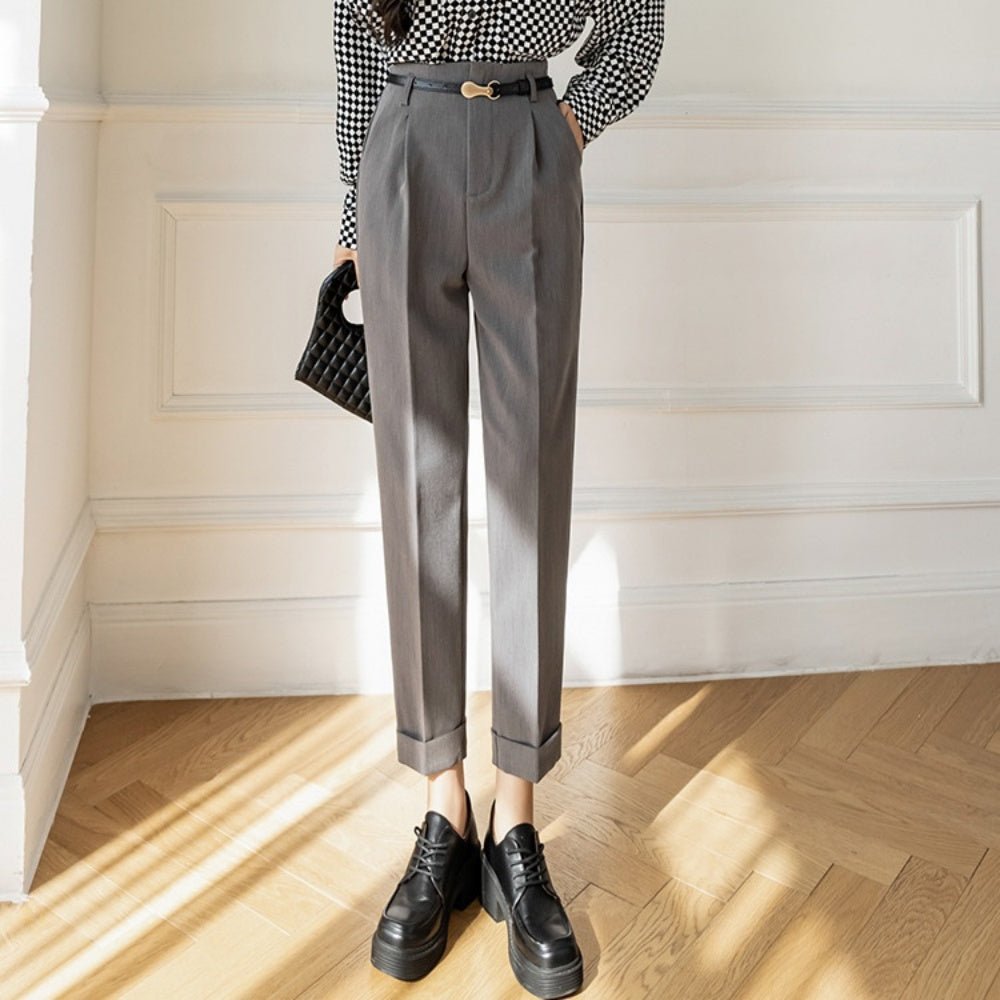 ハイウエストスラックスパンツ|オフィスカジュアル レディース 通販【ミレジェネ】