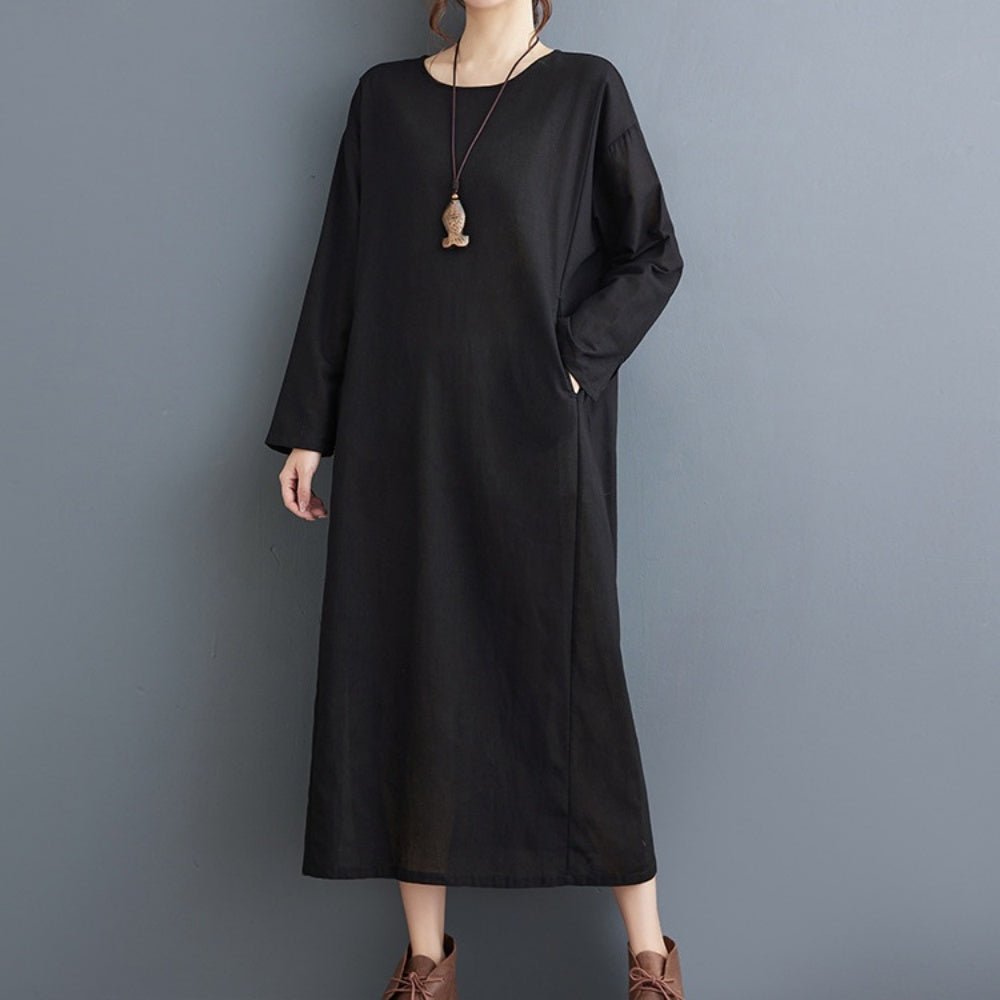 クルーネックルームワンピース|オフィスカジュアル レディース 通販【ミレジェネ】