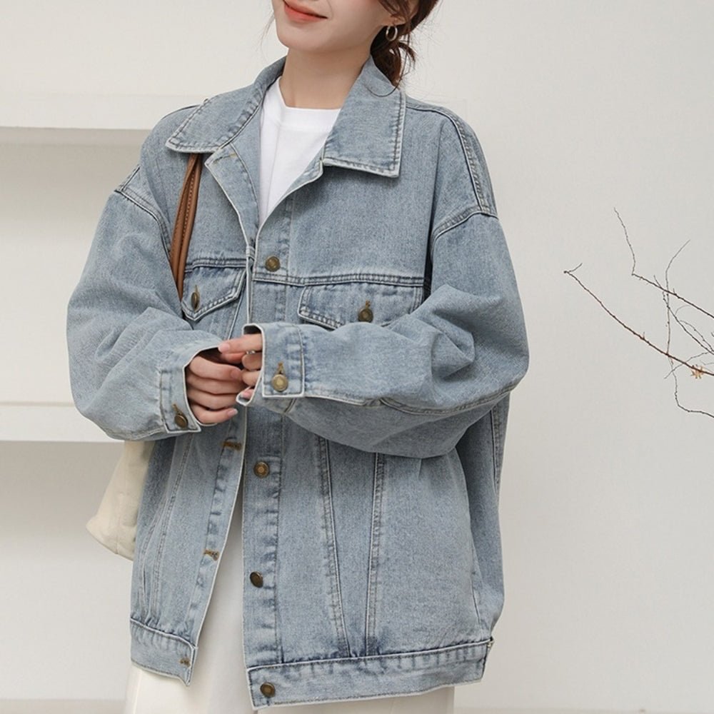 オーバーサイズデニムジャケット|オフィスカジュアル レディース 通販【ミレジェネ】