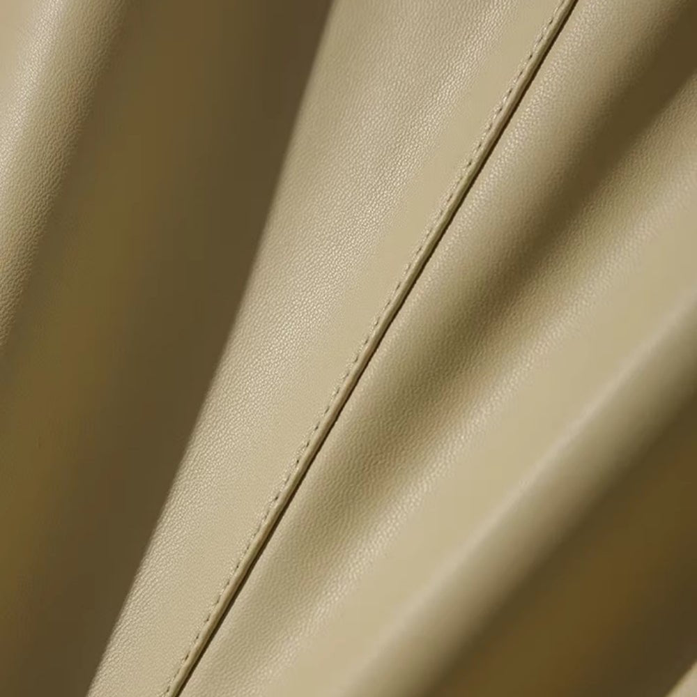 ノーカラーレザージャケット|オフィスカジュアル レディース 通販【ミレジェネ】