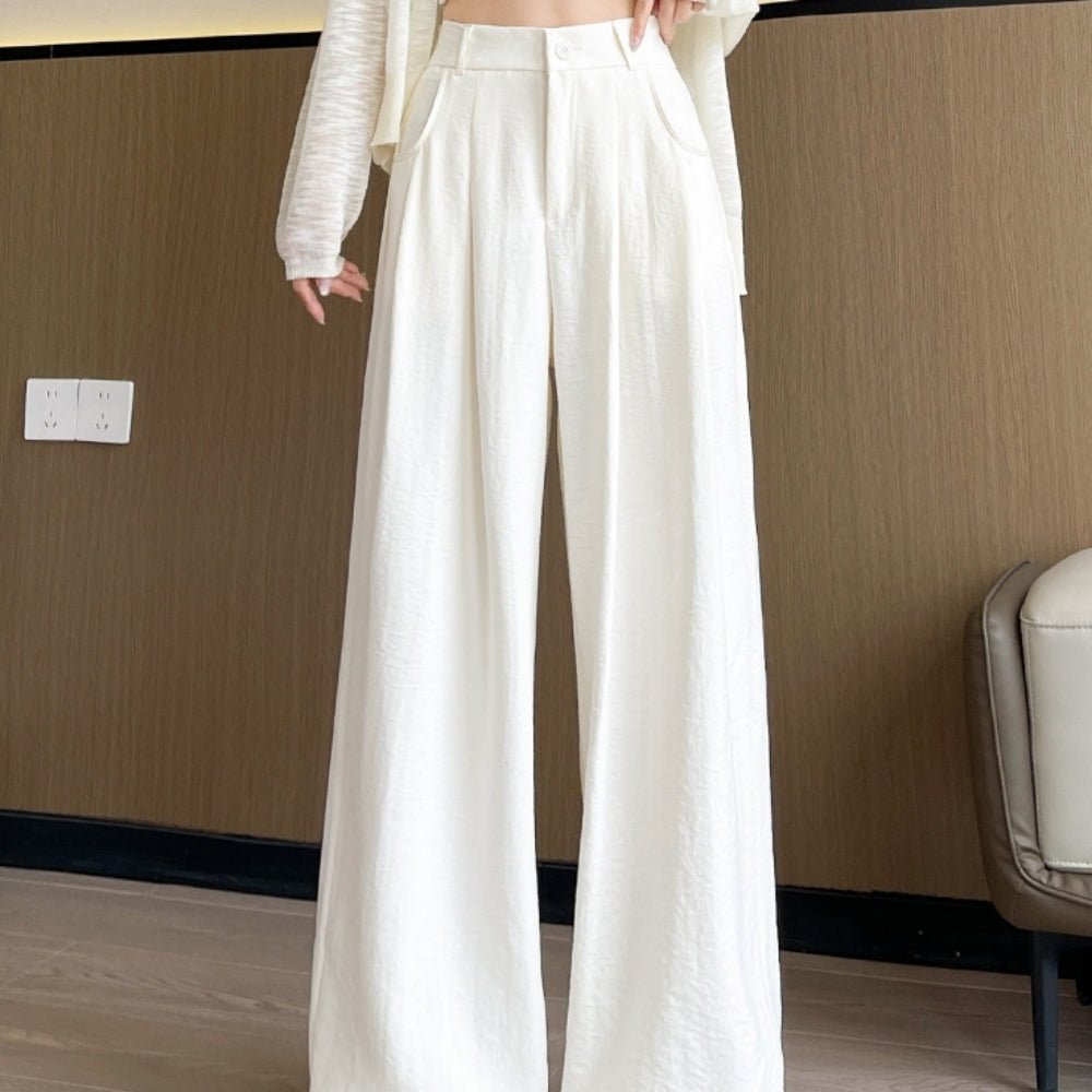 シャーベットカラーワイドパンツ|オフィスカジュアル レディース 通販【ミレジェネ】