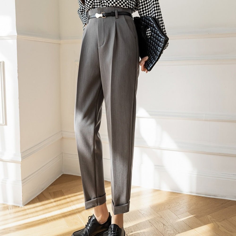 ハイウエストスラックスパンツ|オフィスカジュアル レディース 通販【ミレジェネ】