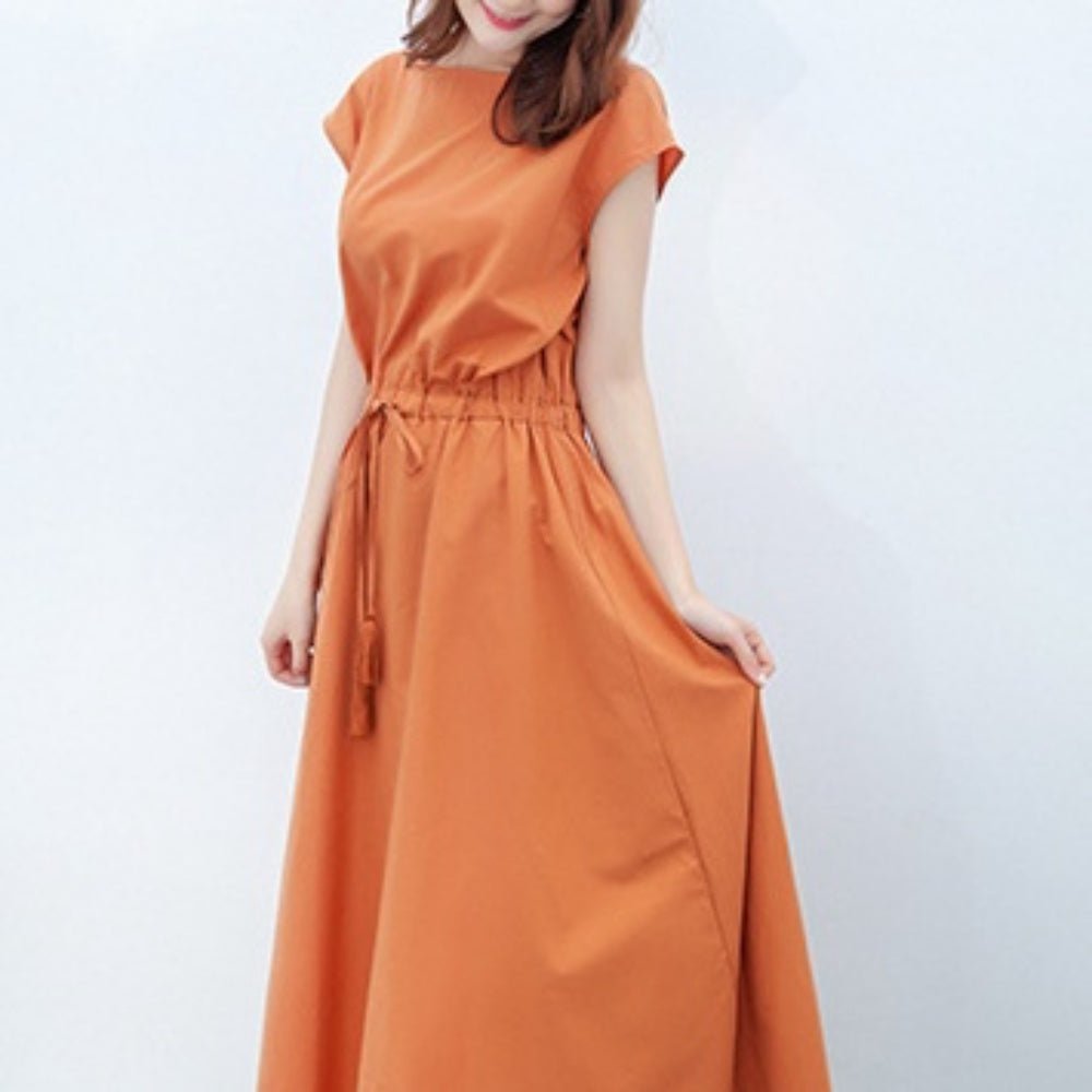 ウェストギャザースクエアネックワンピース|オフィスカジュアル レディース 通販【ミレジェネ】