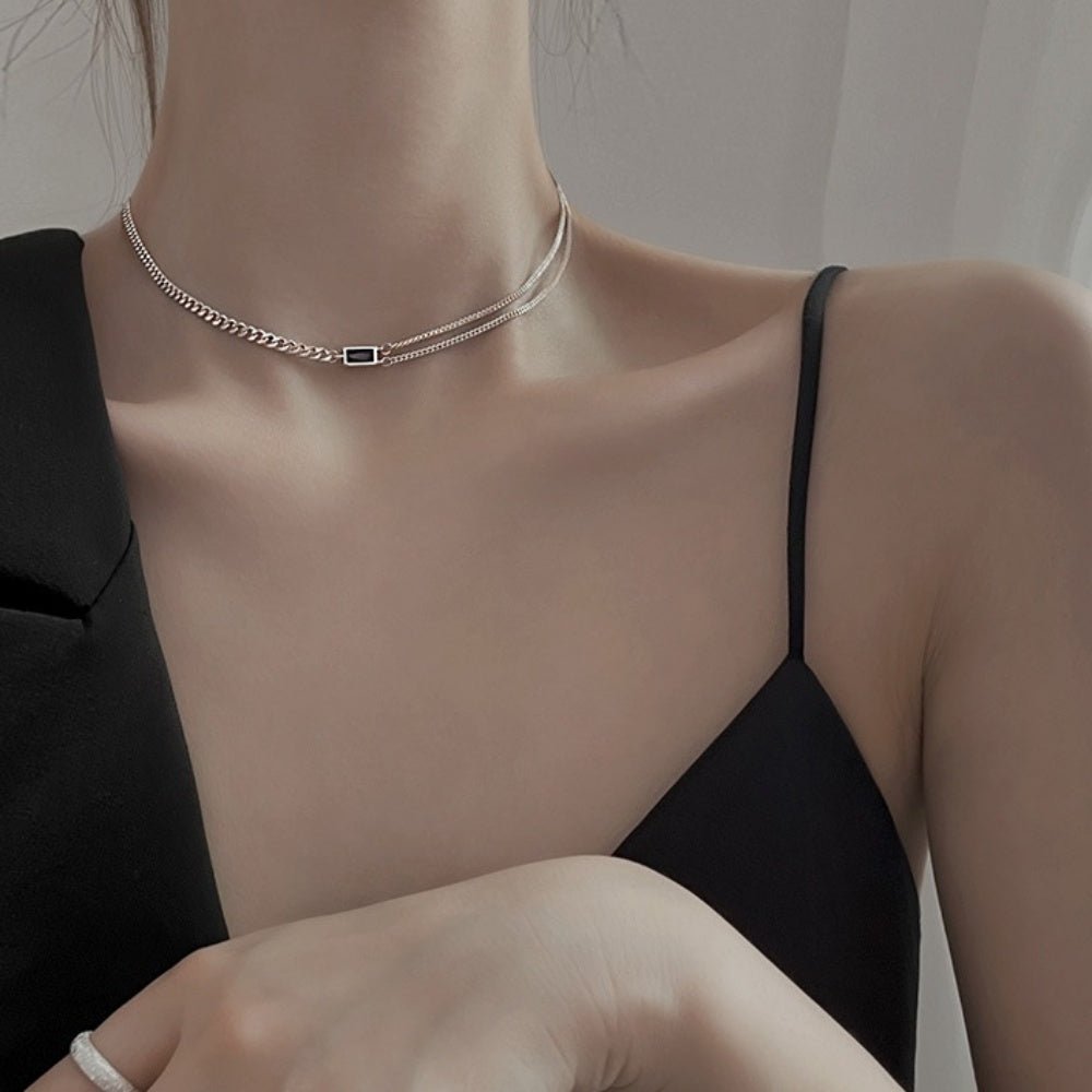 スクエアカットチェーンチョーカー|オフィスカジュアル レディース 通販【ミレジェネ】