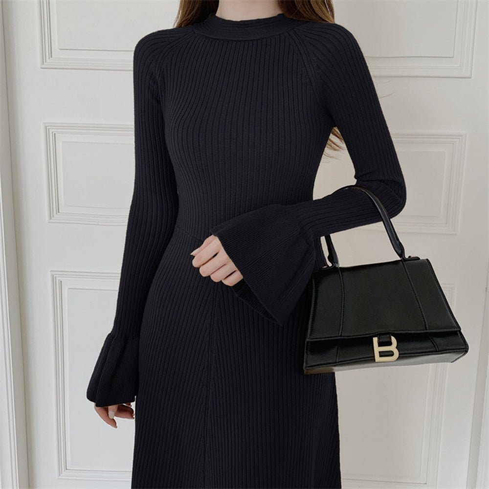 フレアスリーブニットワンピース|オフィスカジュアル レディース 通販【ミレジェネ】