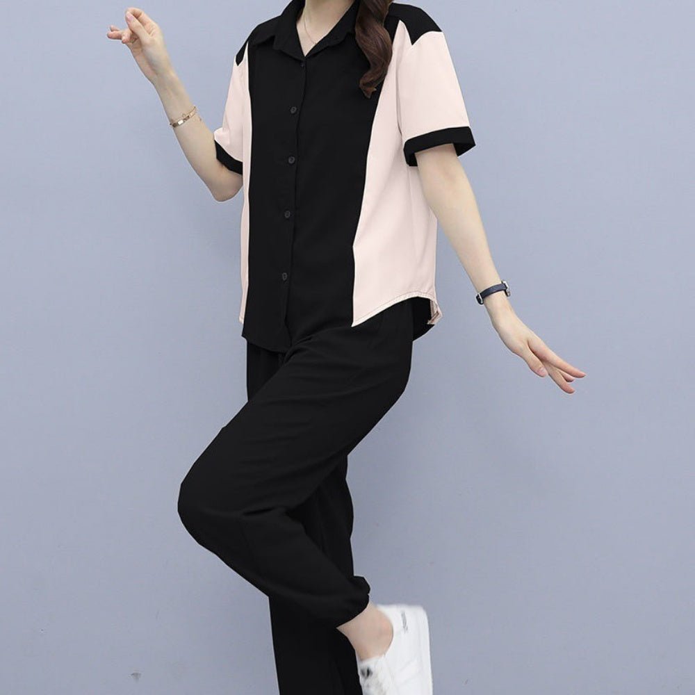 バイカラーシャツセットアップ|オフィスカジュアル レディース 通販【ミレジェネ】