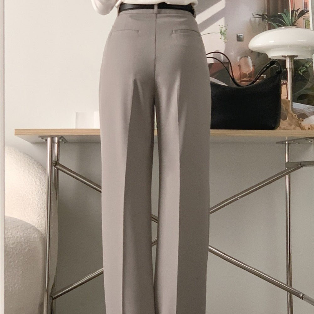 ワンタック入りストレートパンツ|オフィスカジュアル レディース 通販【ミレジェネ】