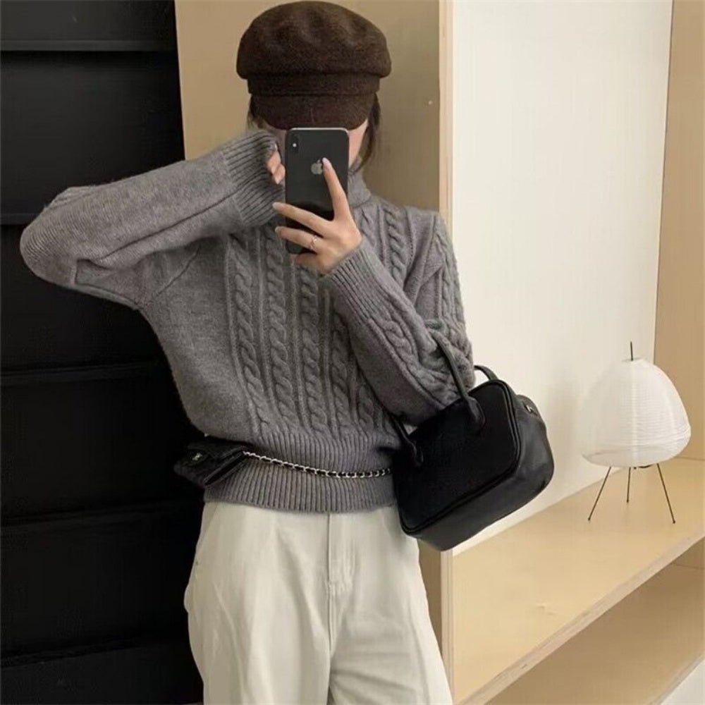 ケーブル柄プルオーバーニット|オフィスカジュアル レディース 通販 Millennial Generation【ミレジェネ】