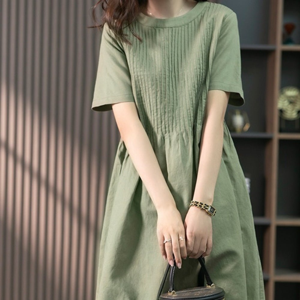 ピンタックワンピース|オフィスカジュアル レディース 通販【ミレジェネ】