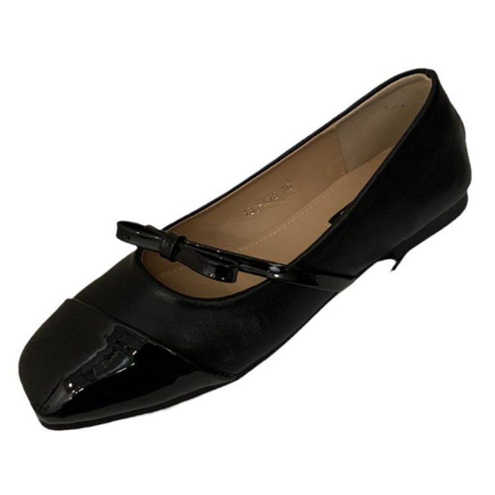 バイカラーリボンストラップシューズ|オフィスカジュアル レディース 通販 Millennial Generation【ミレジェネ】