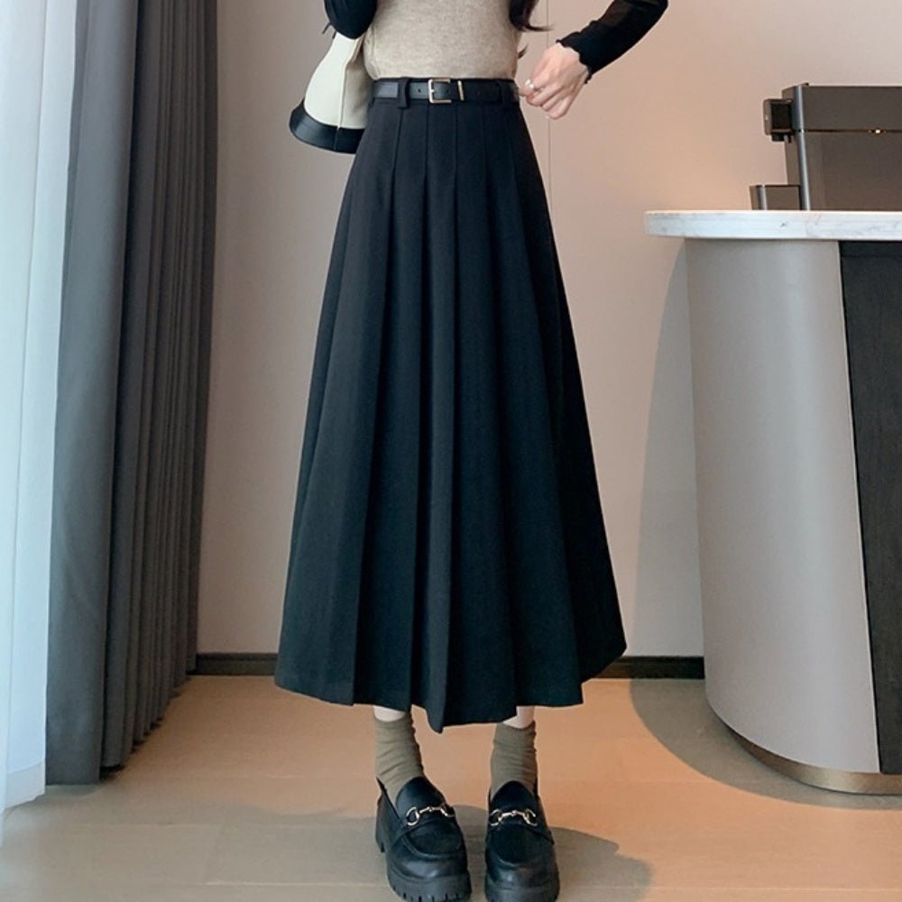 ミモレ丈プリーツスカート|オフィスカジュアル レディース 通販【ミレジェネ】