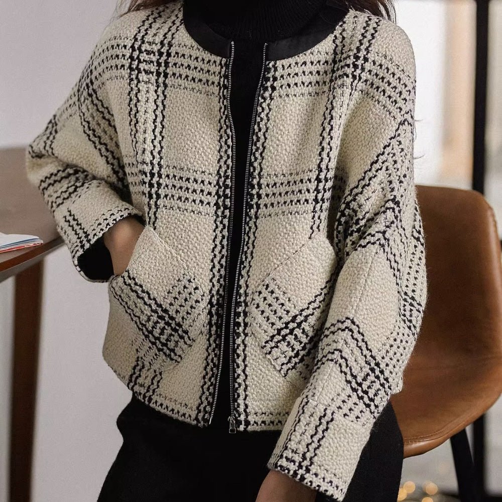 ラウンドネックジャケット|オフィスカジュアル レディース 通販【ミレジェネ】