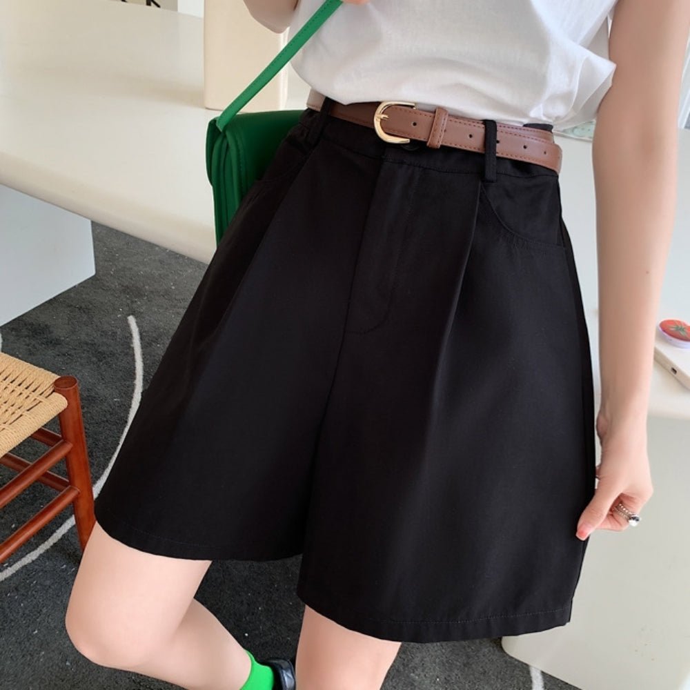 コットンリネンハーフパンツ|オフィスカジュアル レディース 通販【ミレジェネ】