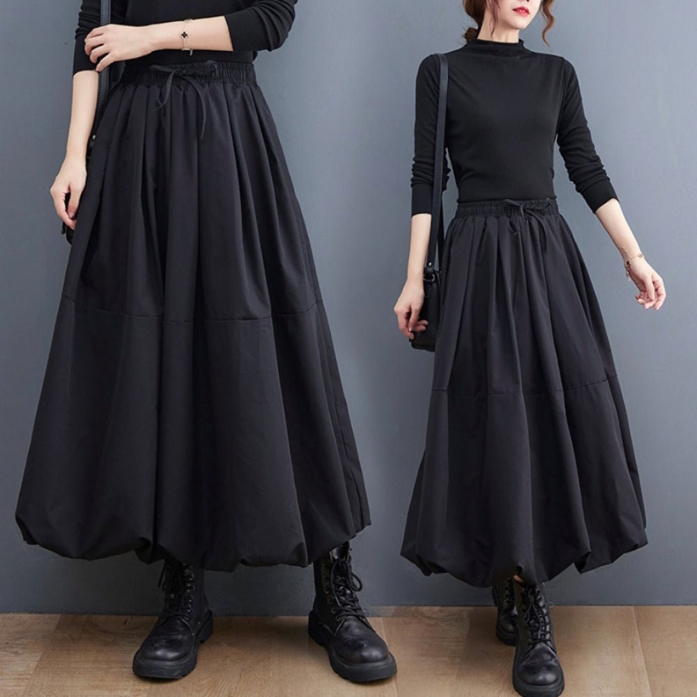 ロングバルーンスカート|オフィスカジュアル レディース 通販【ミレジェネ】