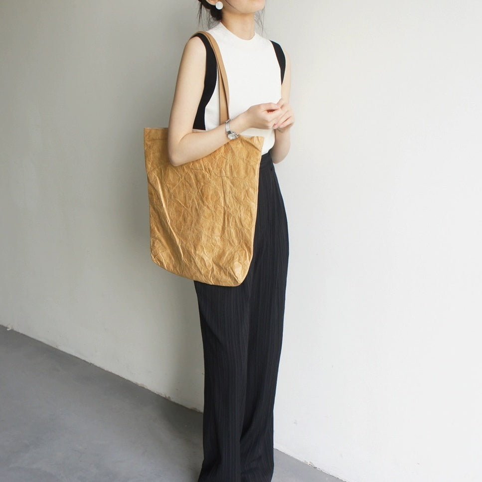 バイカラークルーネックノースリーブ|オフィスカジュアル レディース 通販【ミレジェネ】