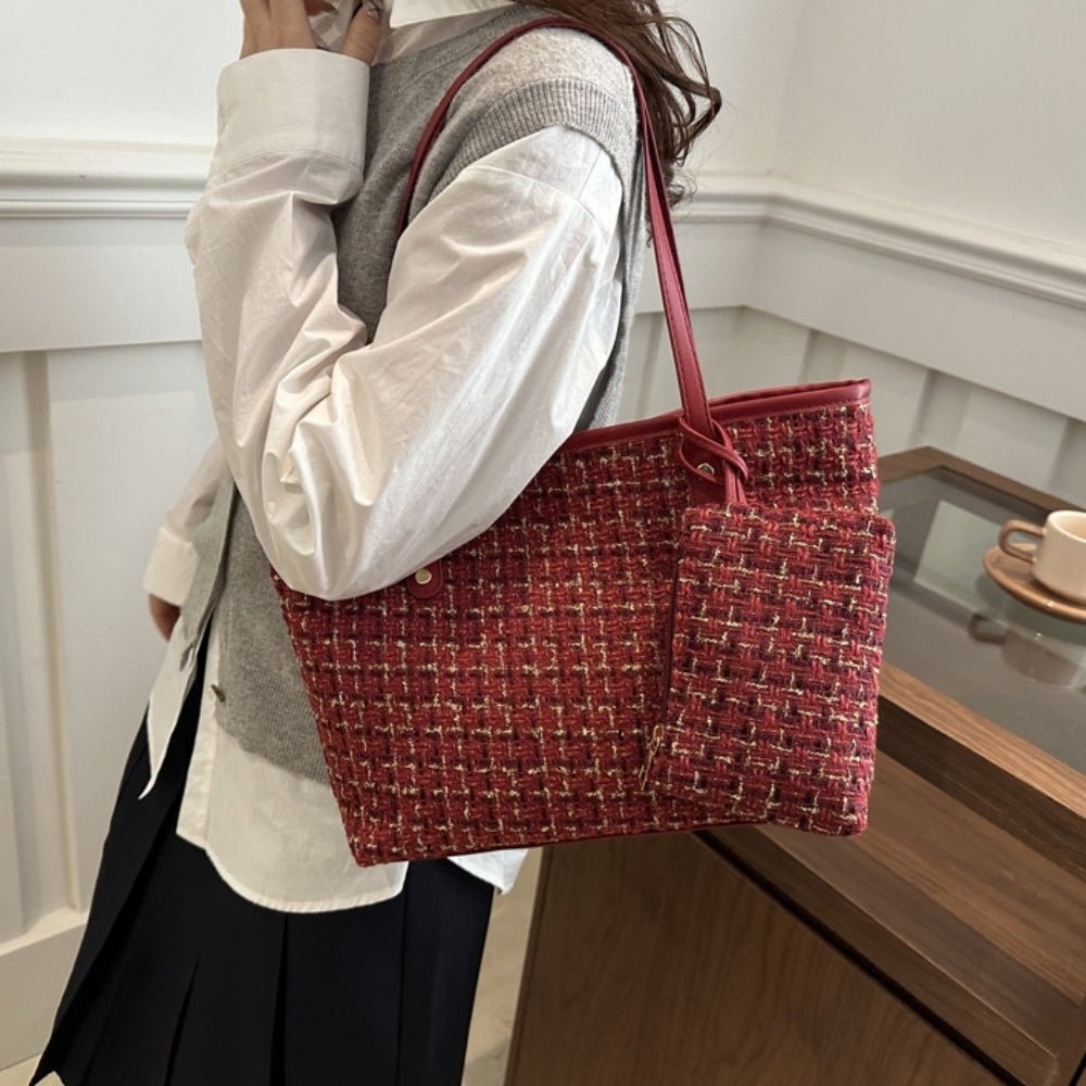 ツイードビッグトートバッグ|オフィスカジュアル レディース 通販【ミレジェネ】