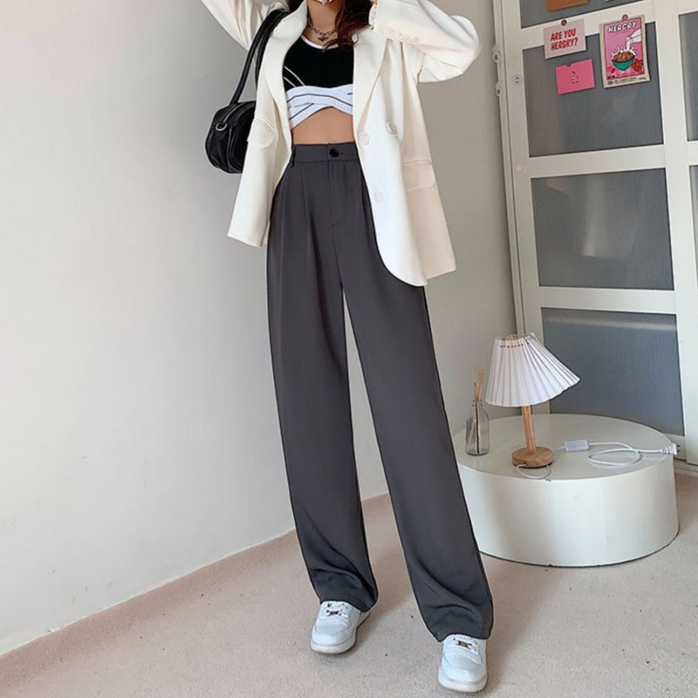 ハイウエストダブルタックパンツ|オフィスカジュアル レディース 通販 Millennial Generation【ミレジェネ】