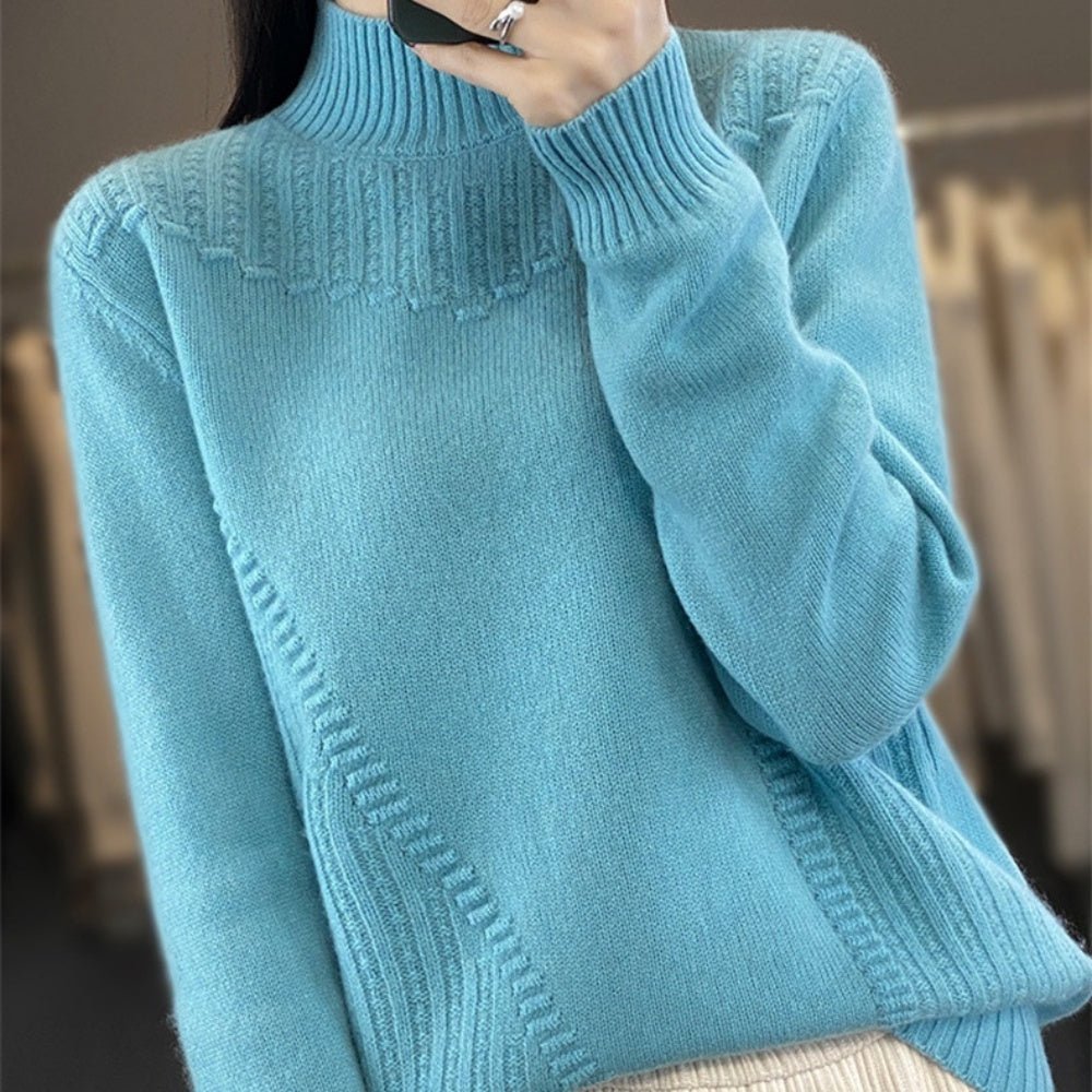 ハイネックニットセーター|オフィスカジュアル レディース 通販 Millennial Generation【ミレジェネ】