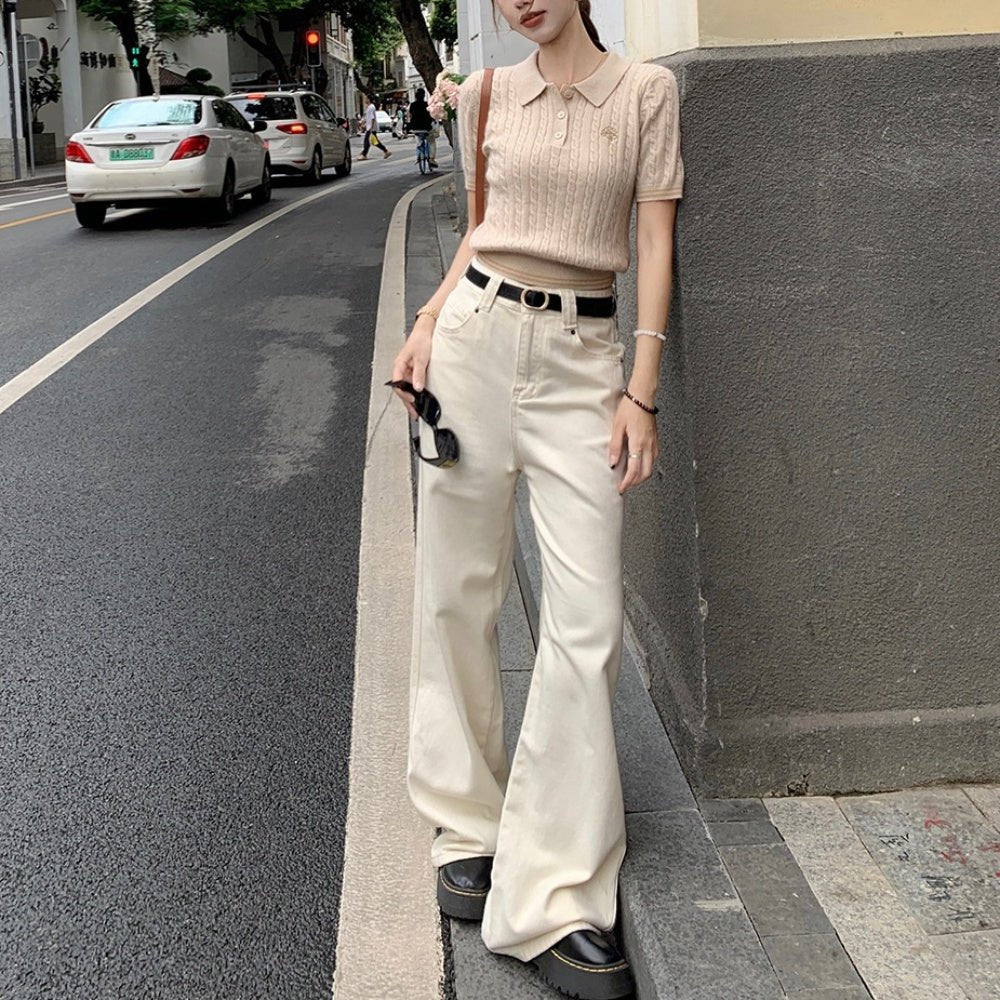 ケーブルニットポロ|オフィスカジュアル レディース 通販【ミレジェネ】