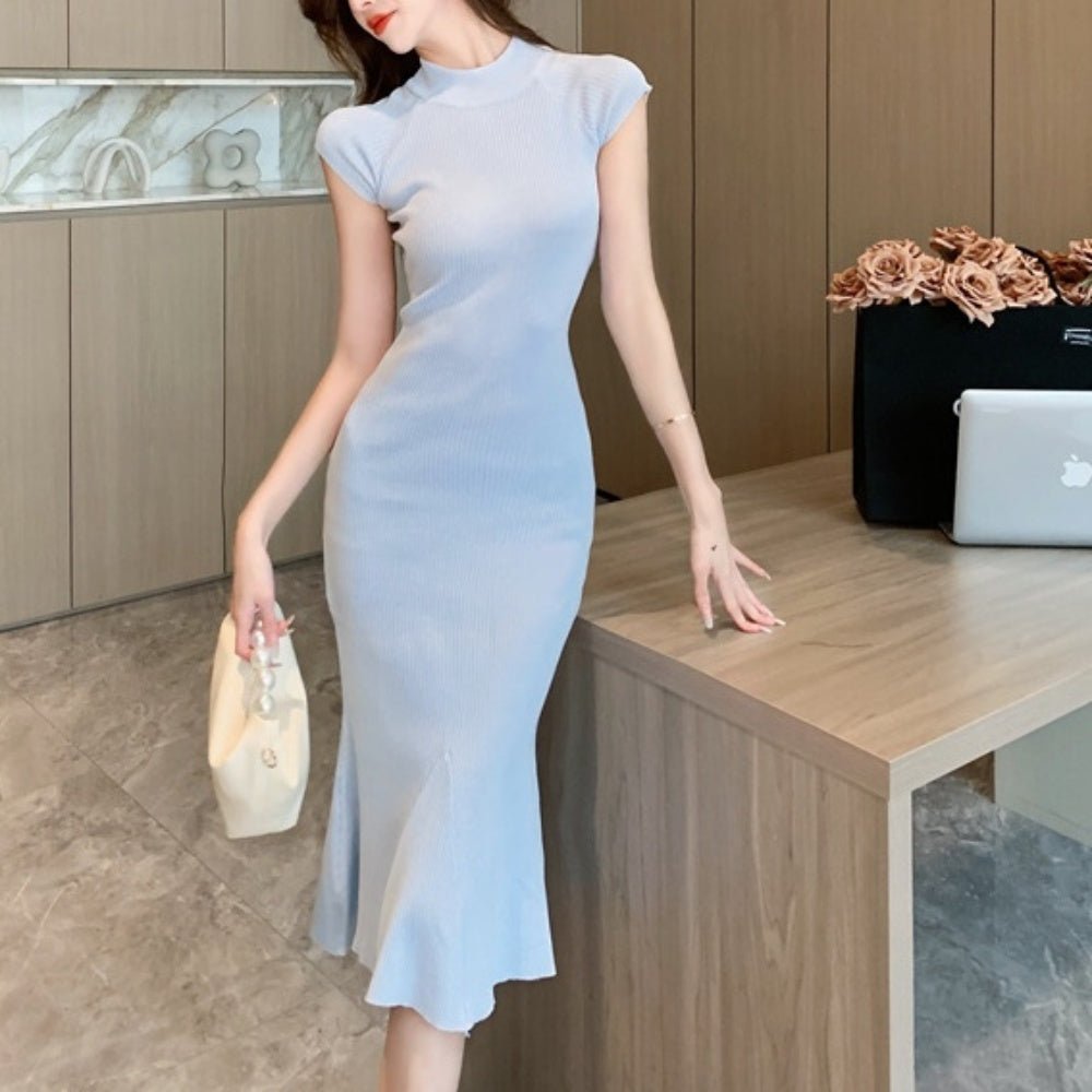 フレンチスリーブマーメイドワンピース|オフィスカジュアル レディース 通販【ミレジェネ】