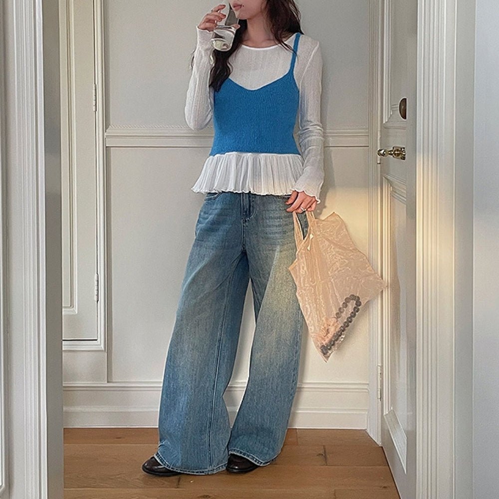 裾フリルカットソートップス|オフィスカジュアル レディース 通販【ミレジェネ】