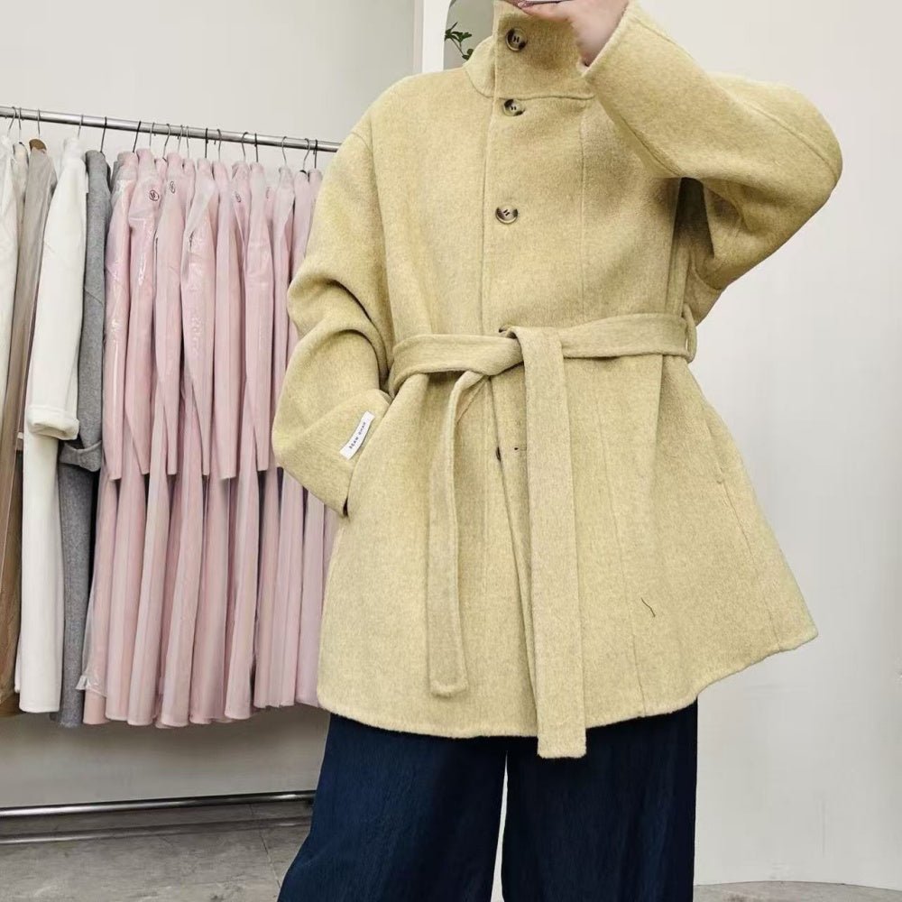 スタンドカラーミドルコート|オフィスカジュアル レディース 通販【ミレジェネ】