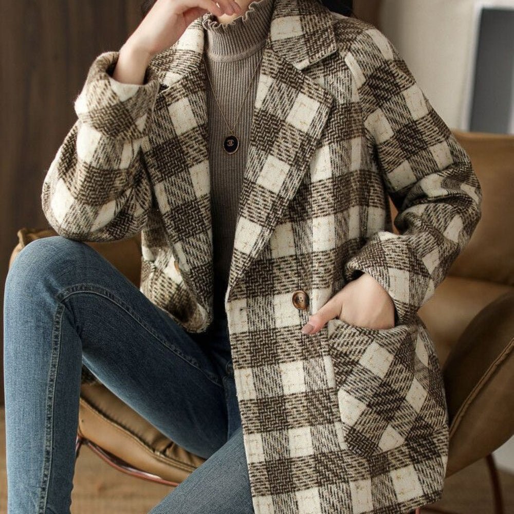 チェック柄コート|オフィスカジュアル レディース 通販【ミレジェネ】