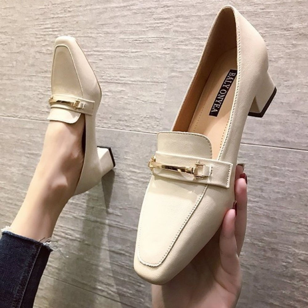 ビットヒールローファ|オフィスカジュアル レディース 通販【ミレジェネ】