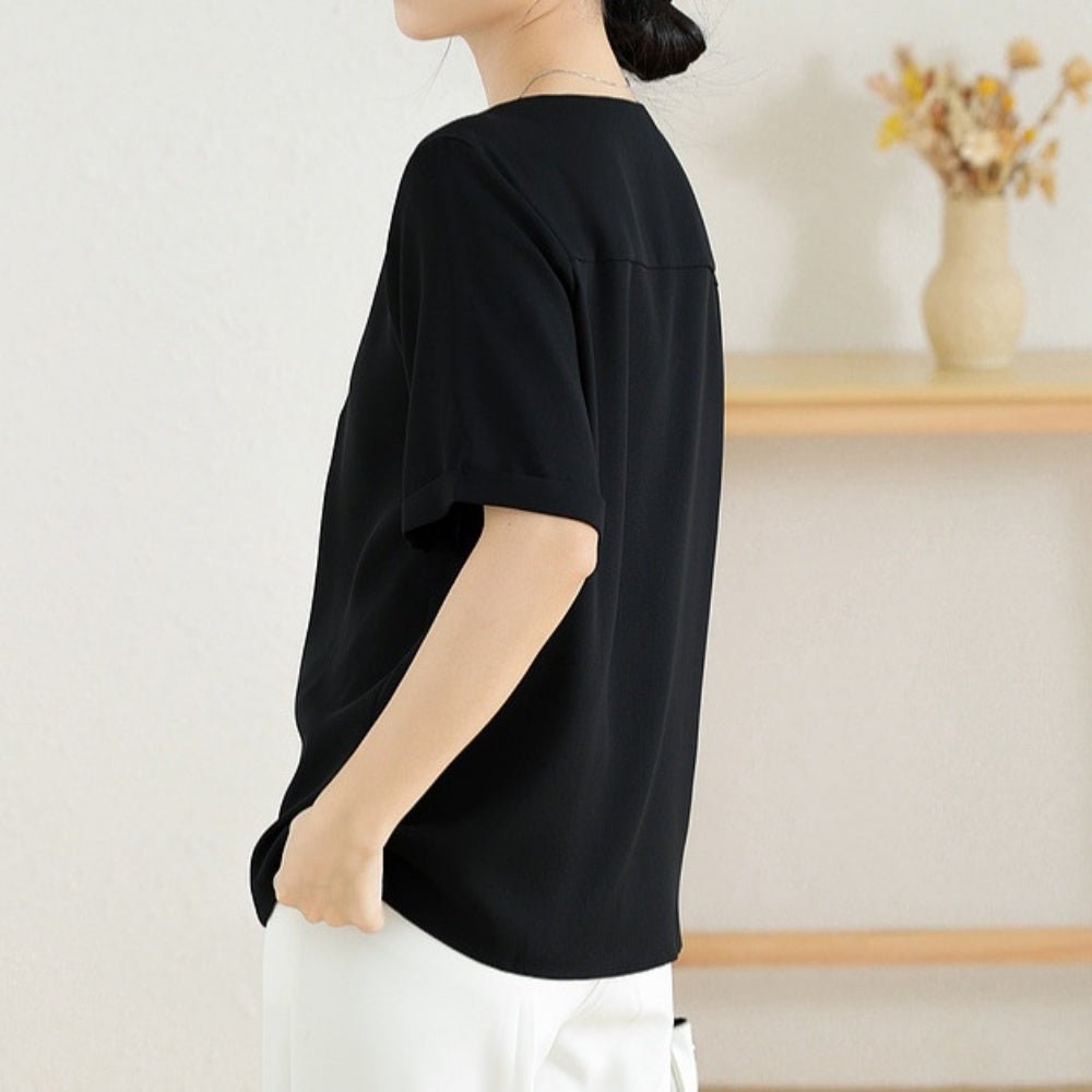 スキッパーカラートップス|オフィスカジュアル レディース 通販【ミレジェネ】