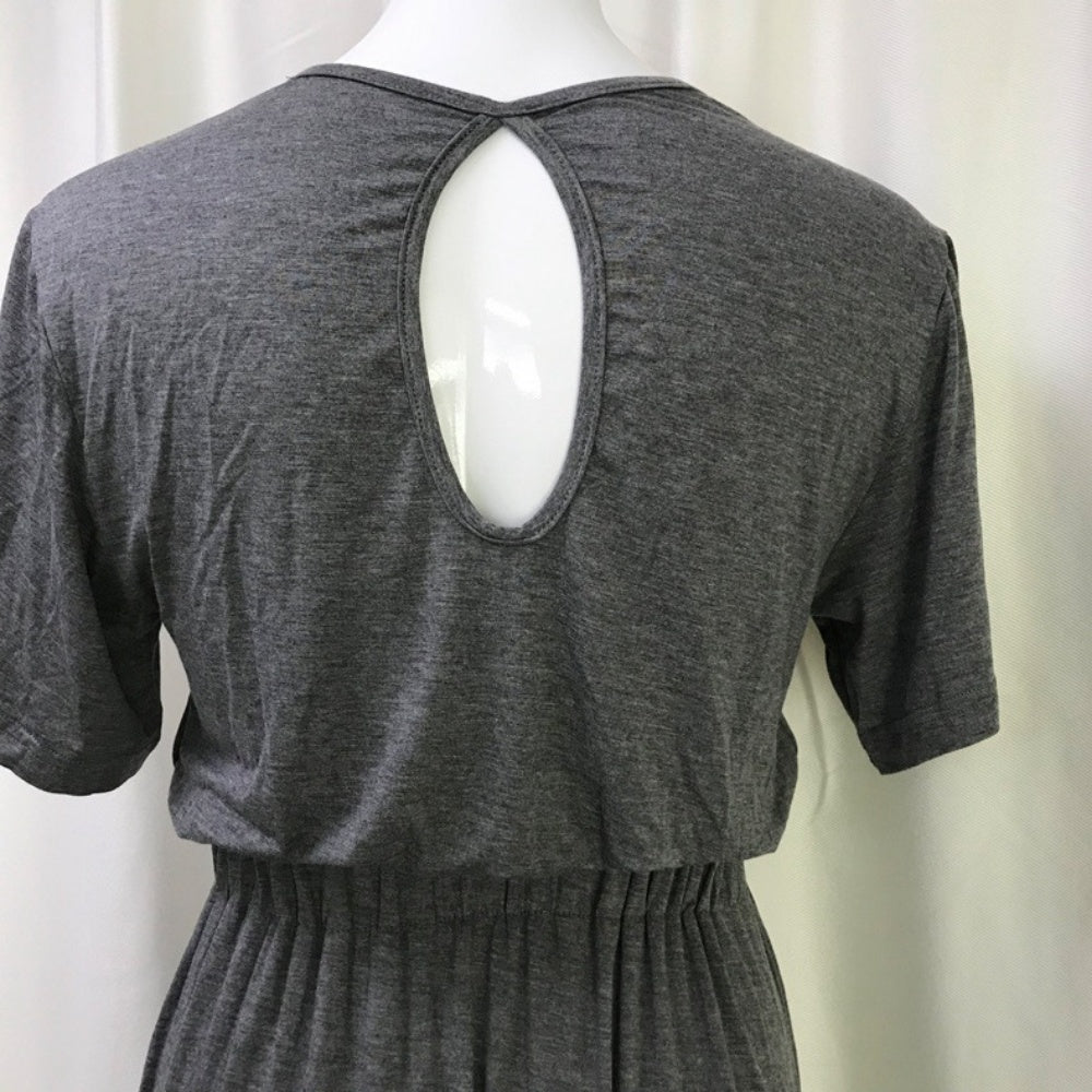 ウエストギャザーロングワンピース|オフィスカジュアル レディース 通販【ミレジェネ】