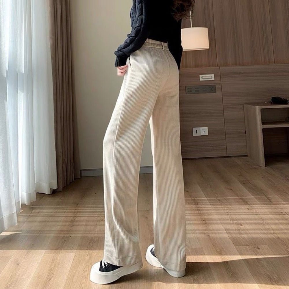 コーデュロイストレートパンツ|オフィスカジュアル レディース 通販【ミレジェネ】