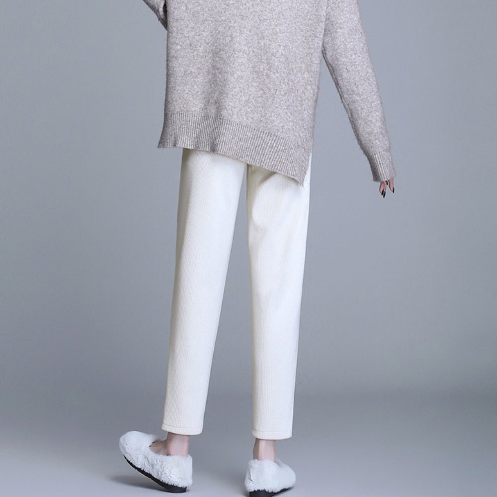 コーデュロイストレッチテーパードパンツ|オフィスカジュアル レディース 通販【ミレジェネ】