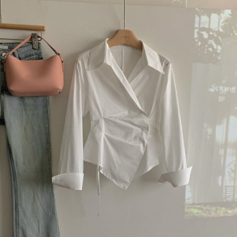 ウエストシェイプシルエットシャツ|オフィスカジュアル レディース 通販【ミレジェネ】