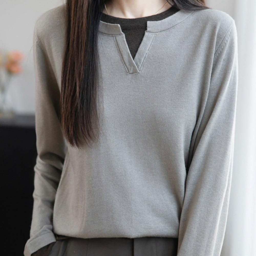 フェイクツーピースニット|オフィスカジュアル レディース 通販【ミレジェネ】