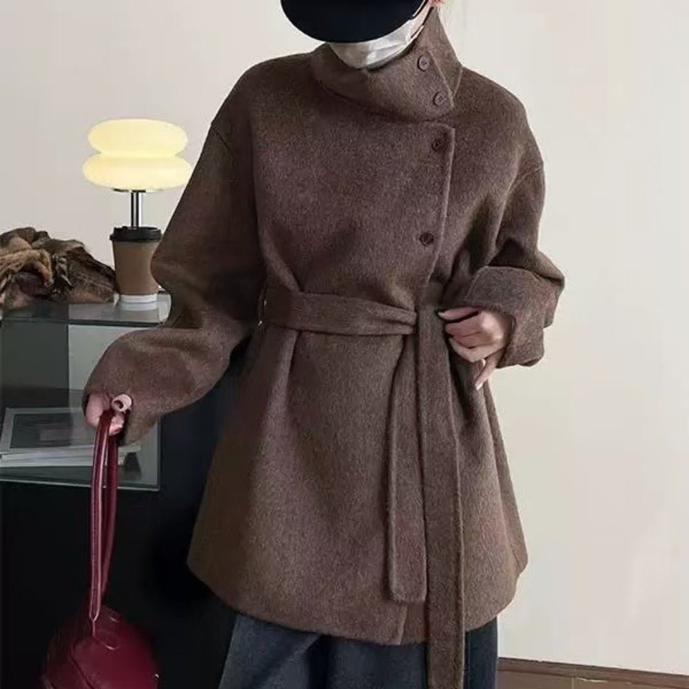 スタンドカラーミドルコート|オフィスカジュアル レディース 通販【ミレジェネ】