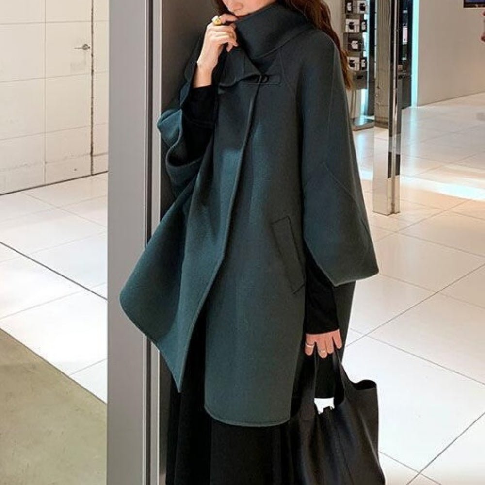 スタンドカラーケープコート|オフィスカジュアル レディース 通販【ミレジェネ】