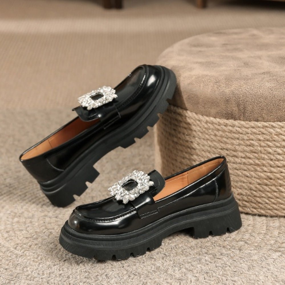 ビジューバックルローファー|オフィスカジュアル レディース 通販【ミレジェネ】