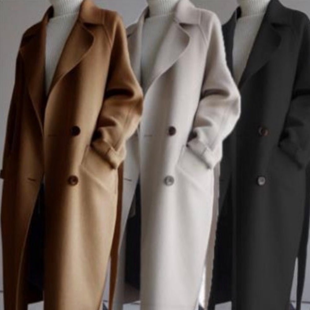 クラシックダブルロングコート|オフィスカジュアル レディース 通販【ミレジェネ】