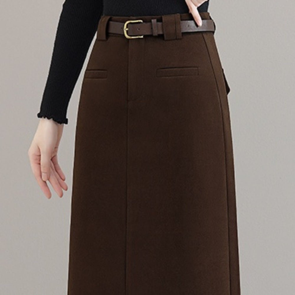 フロントポケットタイトスカート|オフィスカジュアル レディース 通販【ミレジェネ】